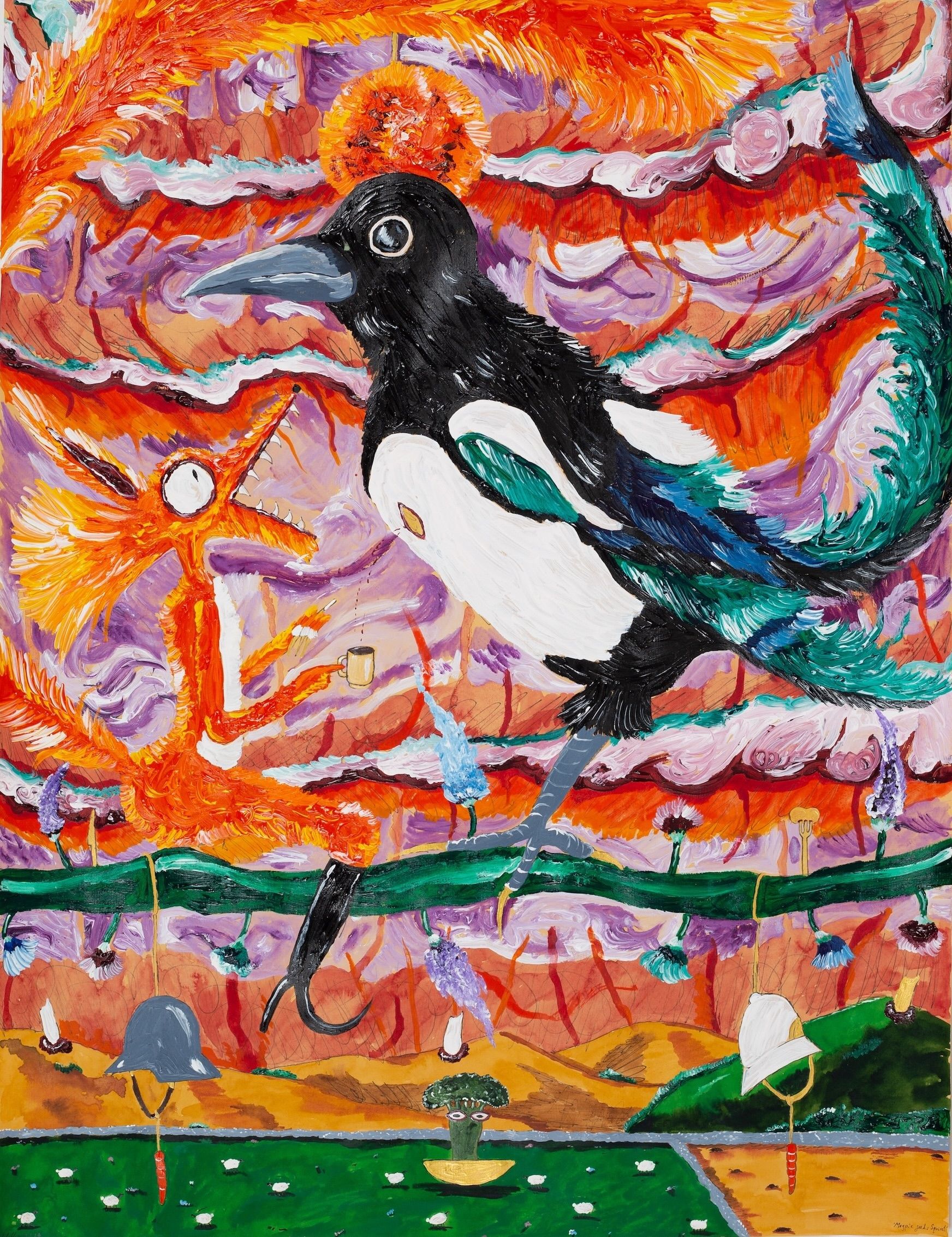 'Magpie feeds Squirel' — Andrew Gilbert