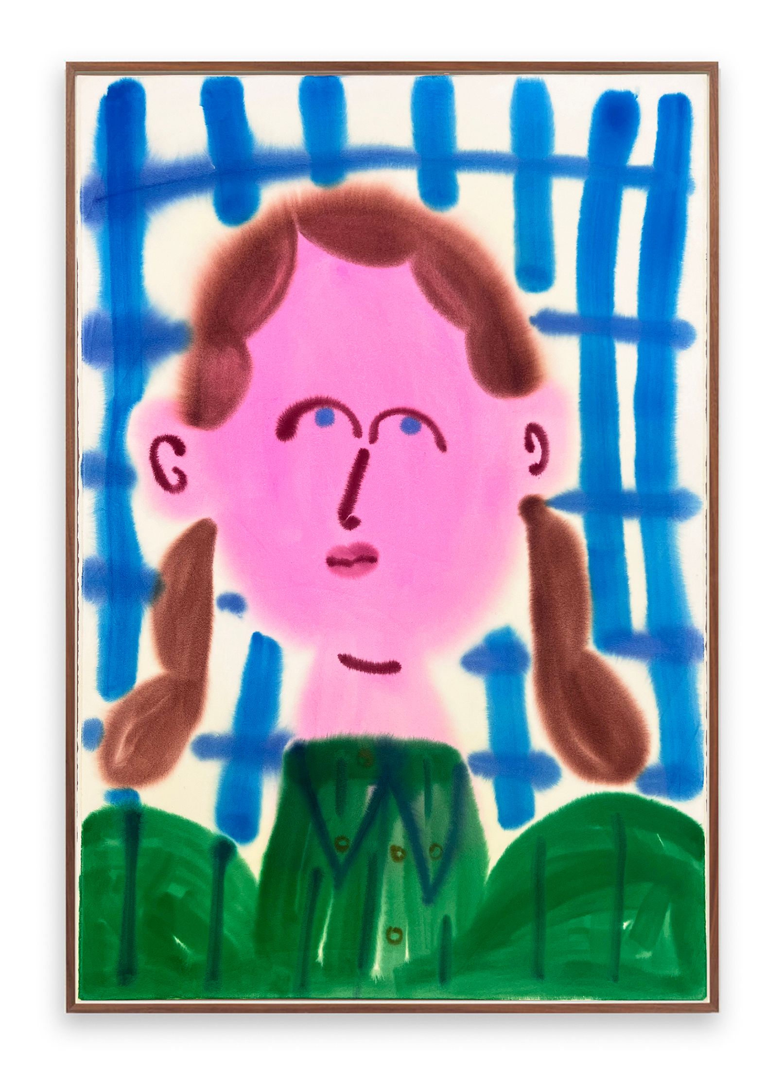 Untitled (Plaid with Head) — Grace Weaver