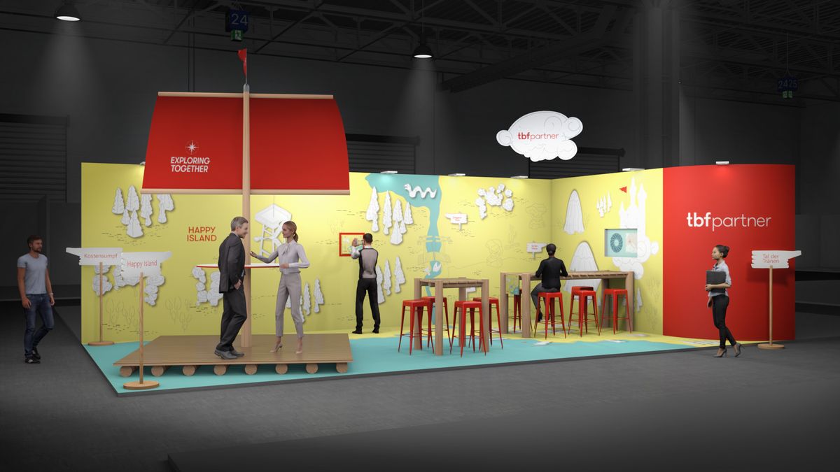Messestand «Exploring together» — Ansicht 1