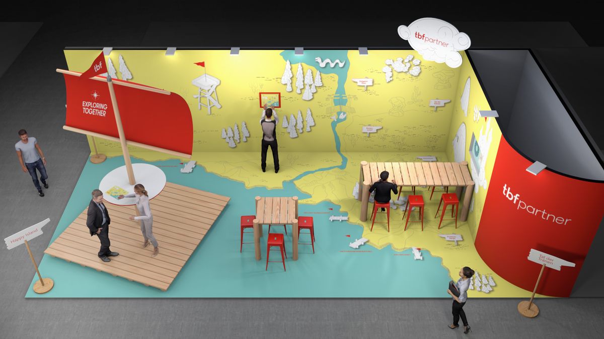 Messestand «Exploring together» — Ansicht 2