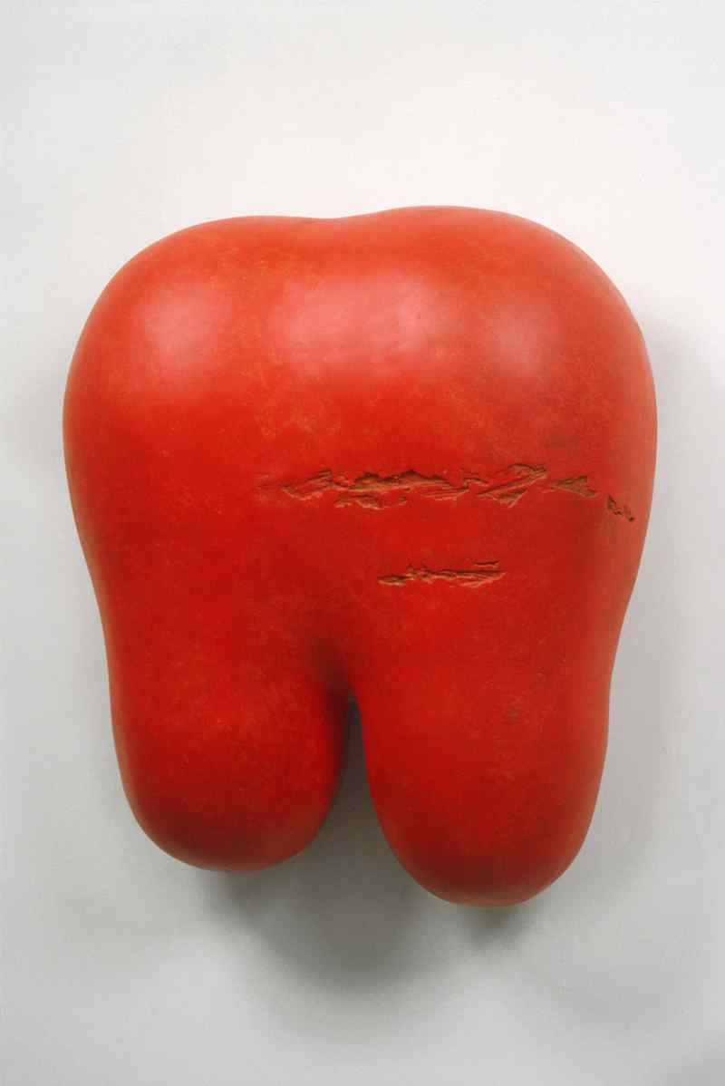 Red Palm Nut / Red Tooth Sculpture Mary Ann Unger