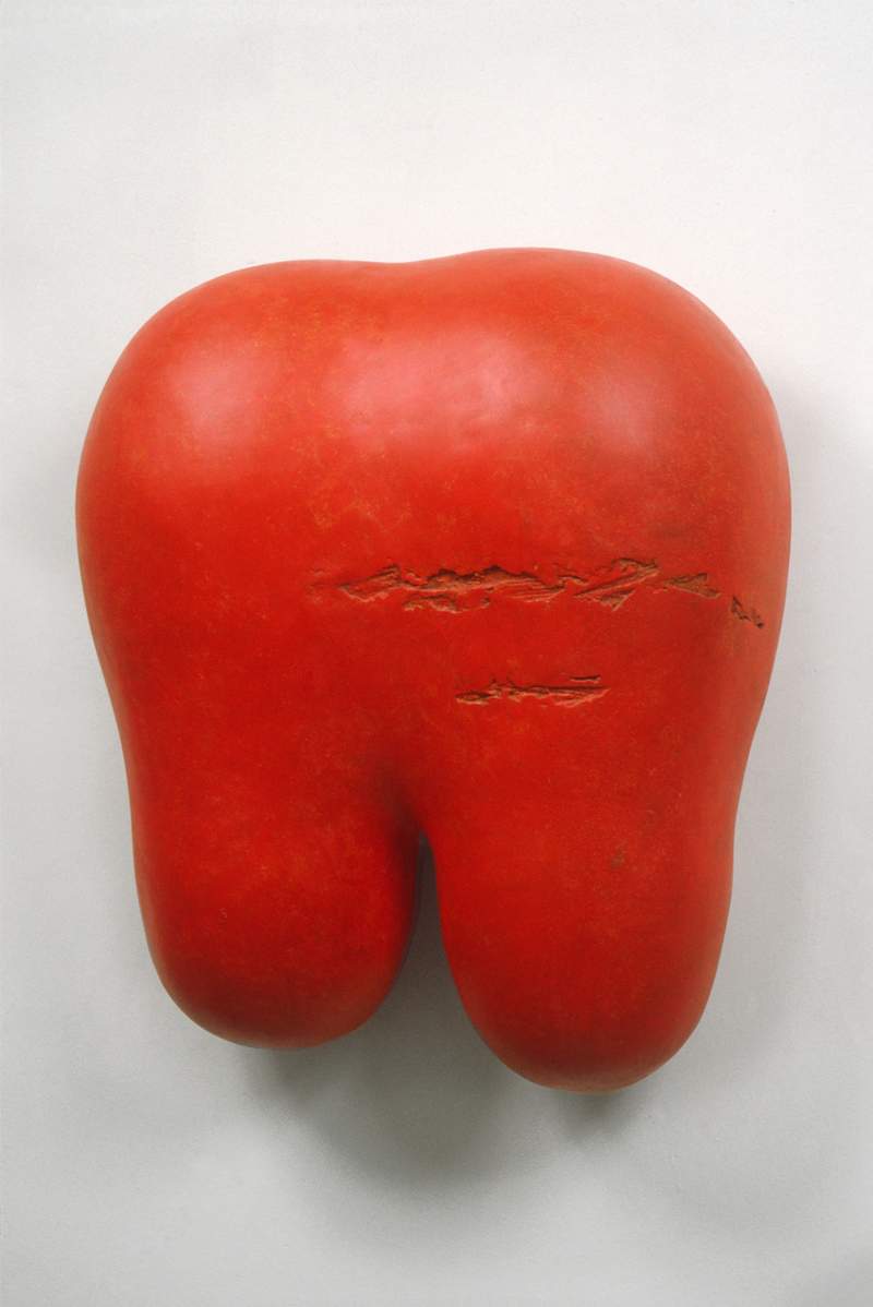 Red Palm Nut / Red Tooth Sculpture Mary Ann Unger