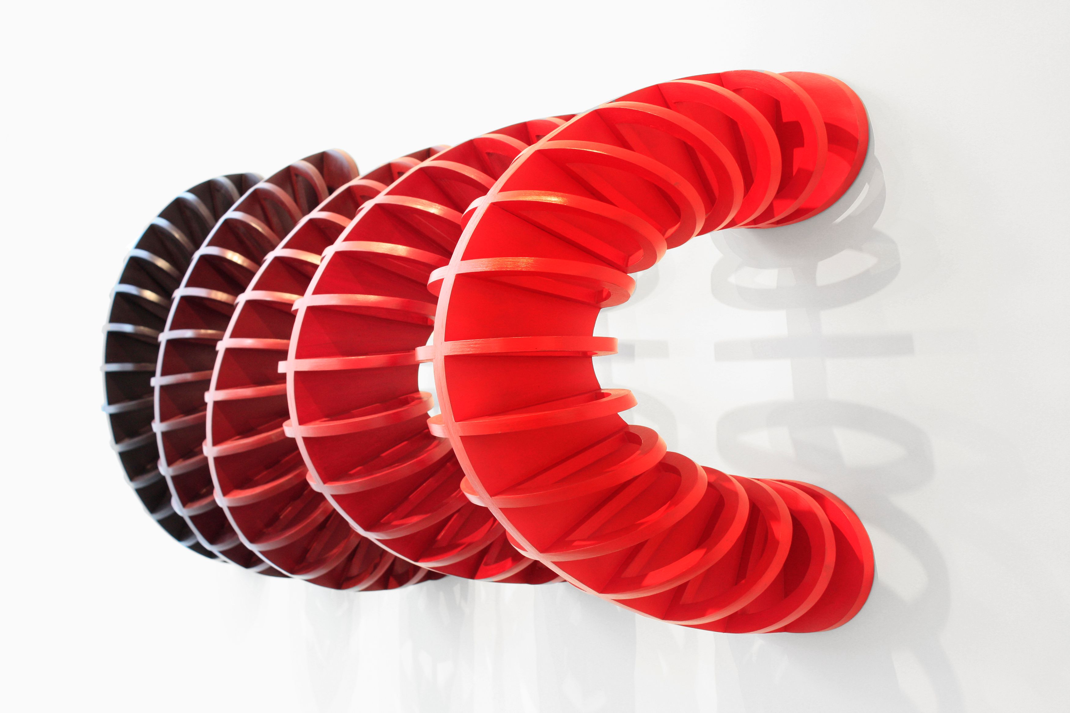 red vertebrae sculpture mary ann unger