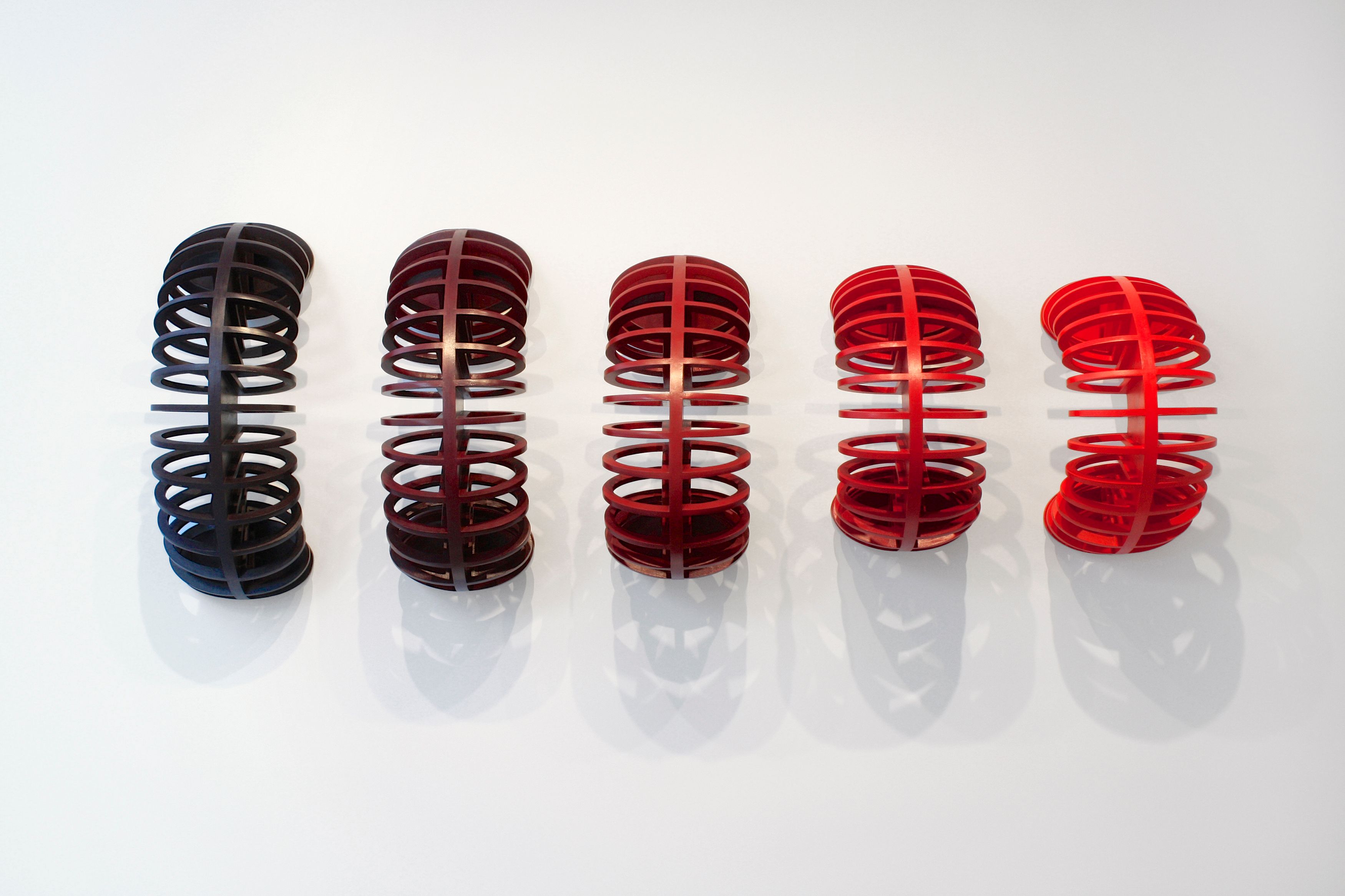 red vertebrae sculpture mary ann unger