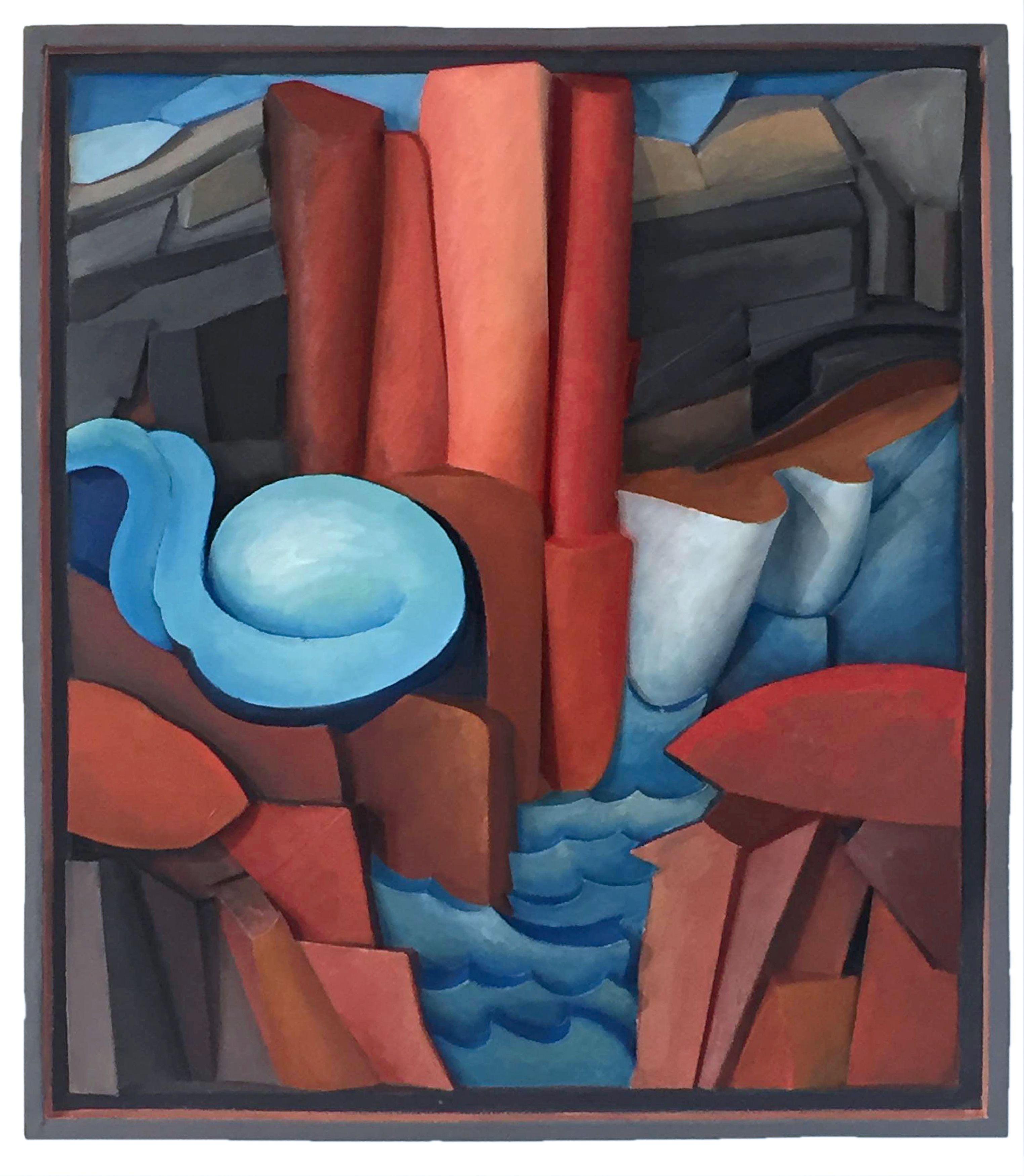 mt desert rocks painting mary ann unger