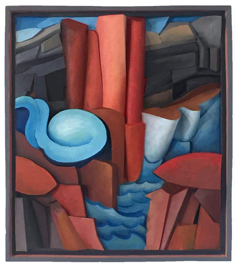 mt desert rocks painting mary ann unger