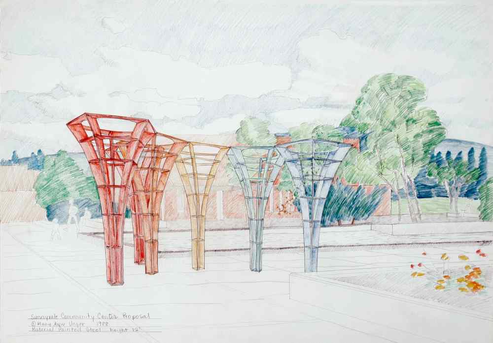 Sunnyvale Community Center Proposal. Study for Tweed Garden Sculpture Mary Ann Unger