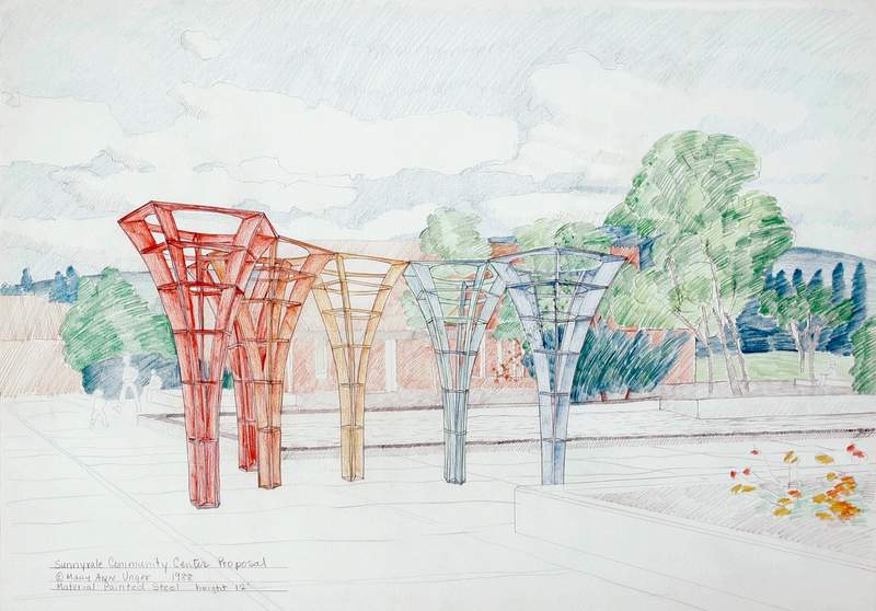 Sunnyvale Community Center Proposal. Study for Tweed Garden Sculpture Mary Ann Unger