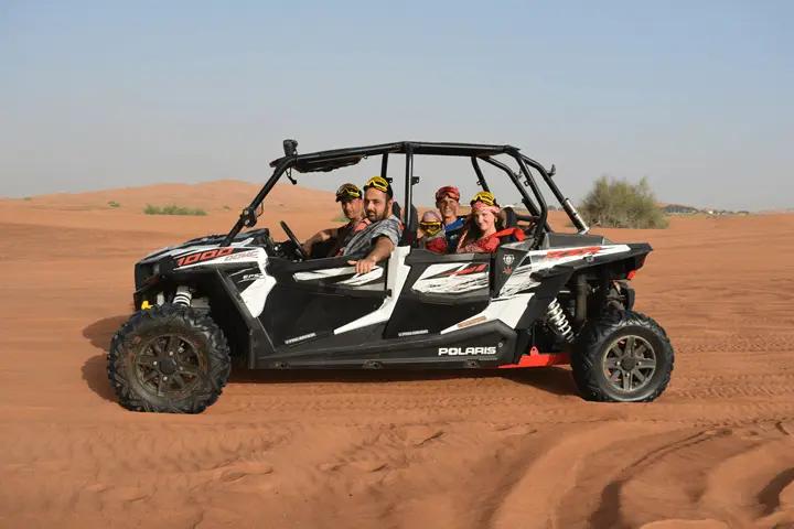 Short 4-seater Polaris buggy tour in the Dubai desert