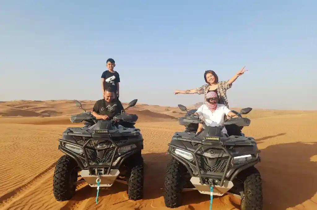 Quad bike safari in Dubai for four people