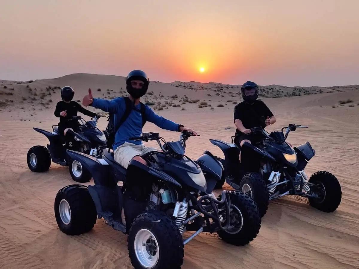 2-hour double quad bike safari in Dubai
