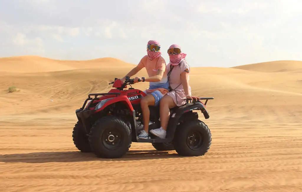 1-hour double quad bike safari in Dubai