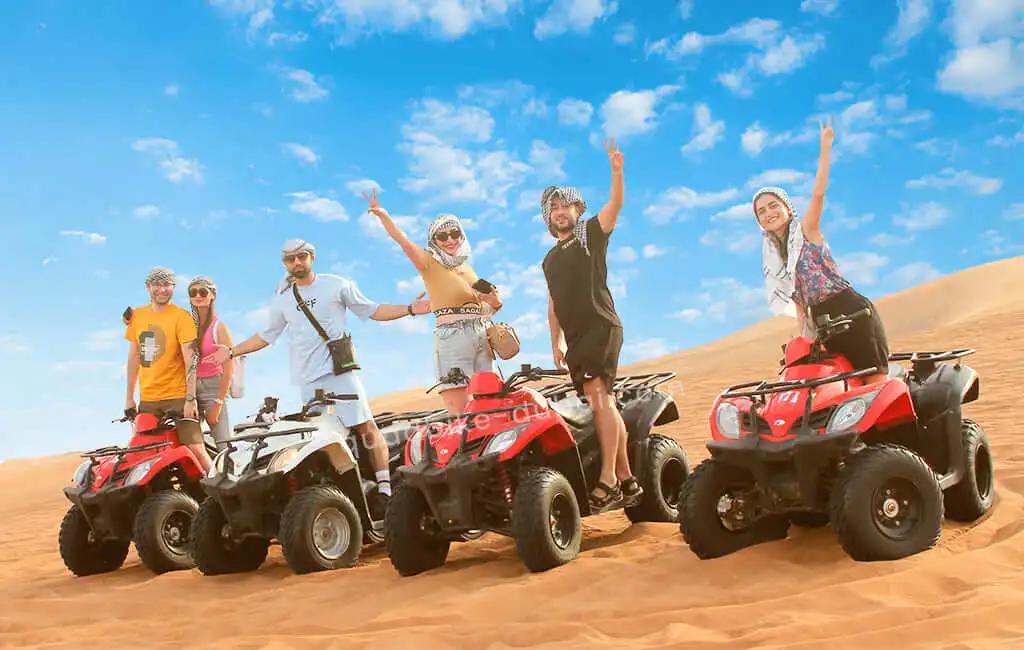 Dubai group quad bike safari package