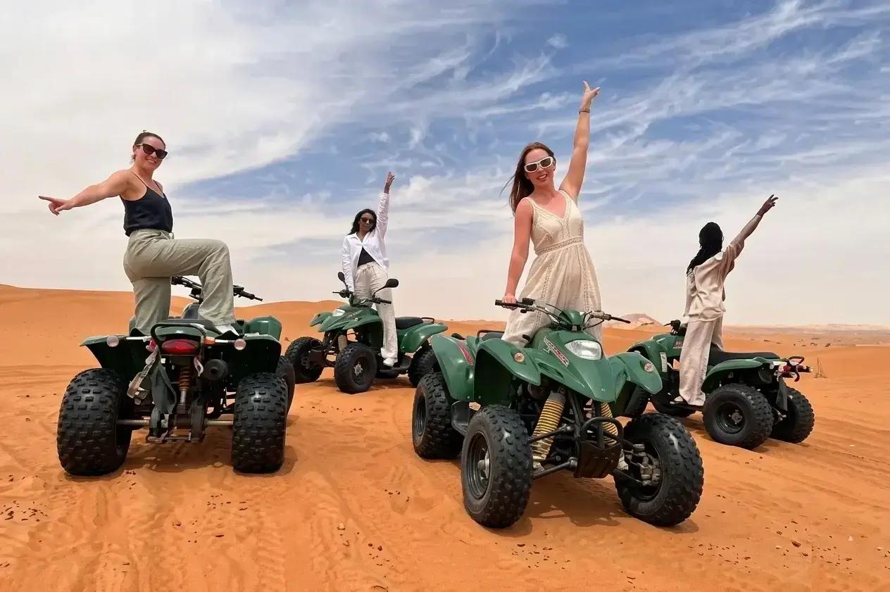 2-hour quad bike adventure in Dubai for 4 guests