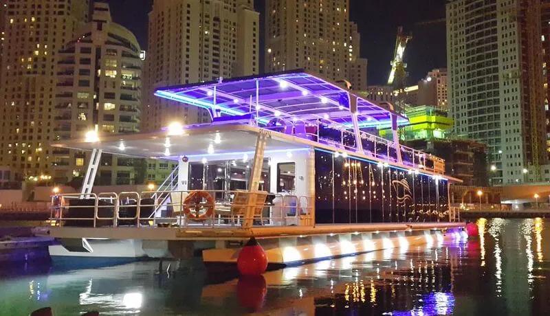 Dhow Cruise Ship Dubai Cover View