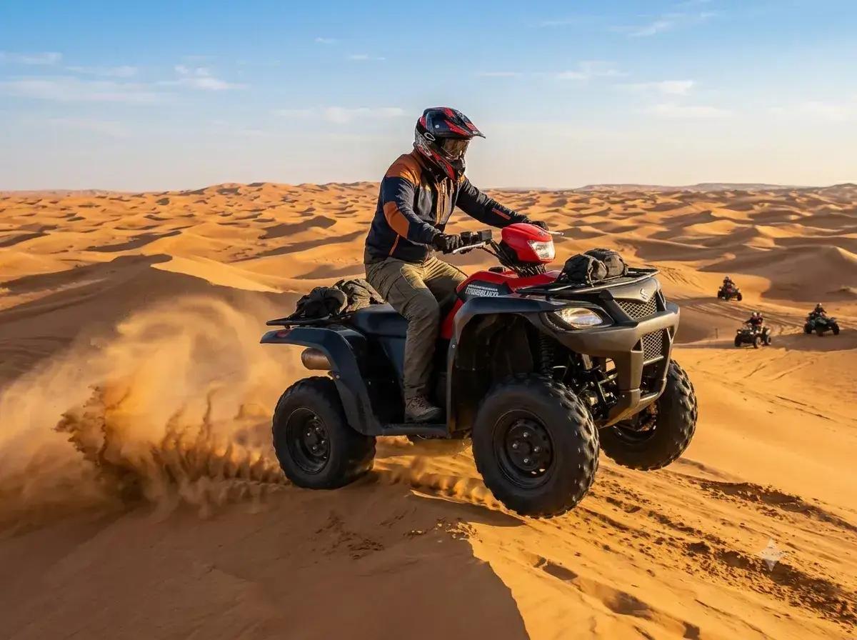 2-hour quad bike safari for one rider in Dubai