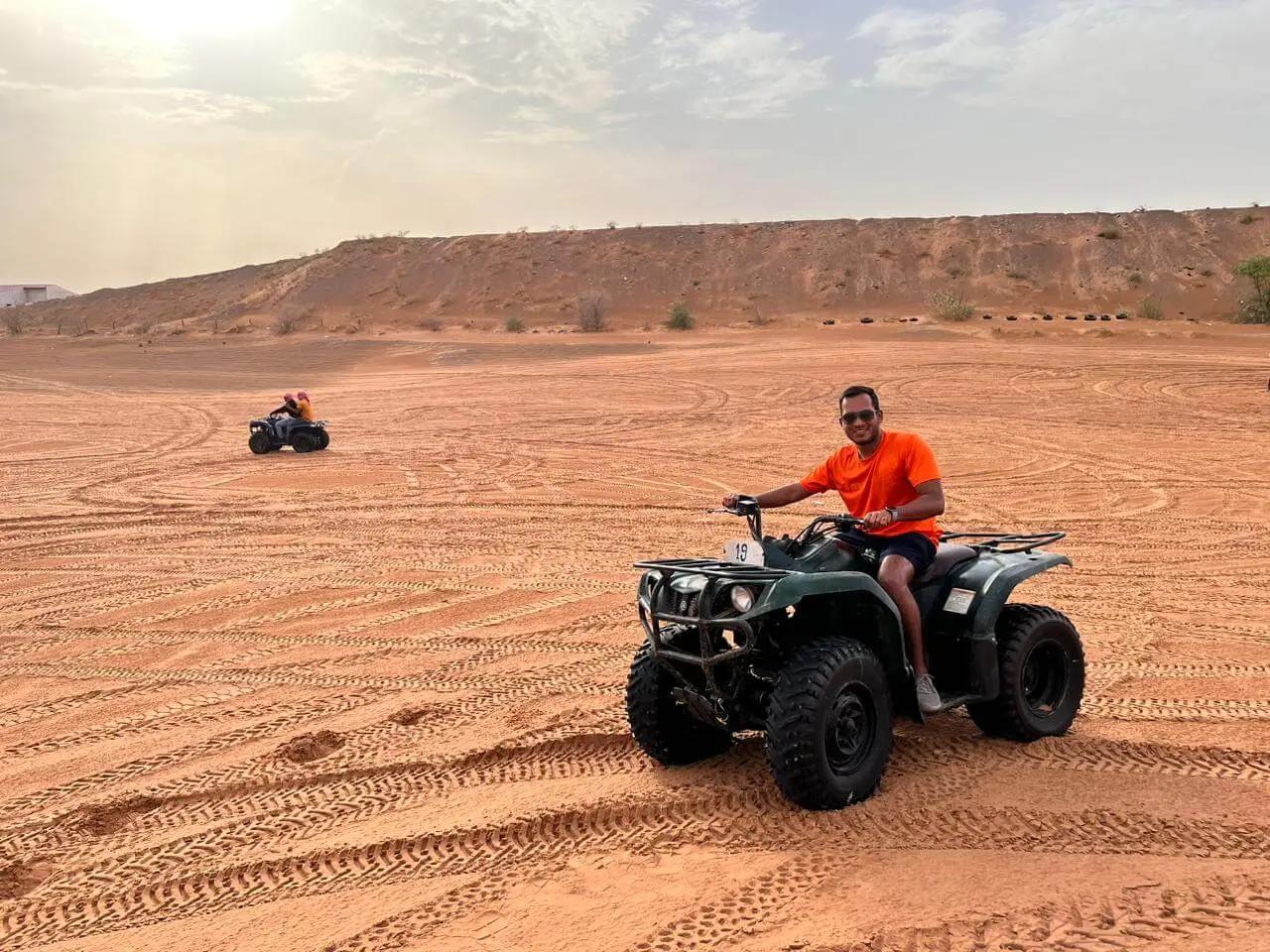 Quad bike safari in Dubai, 35-minute duo ride