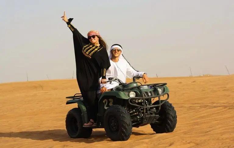 Dubai double quad bike safari package