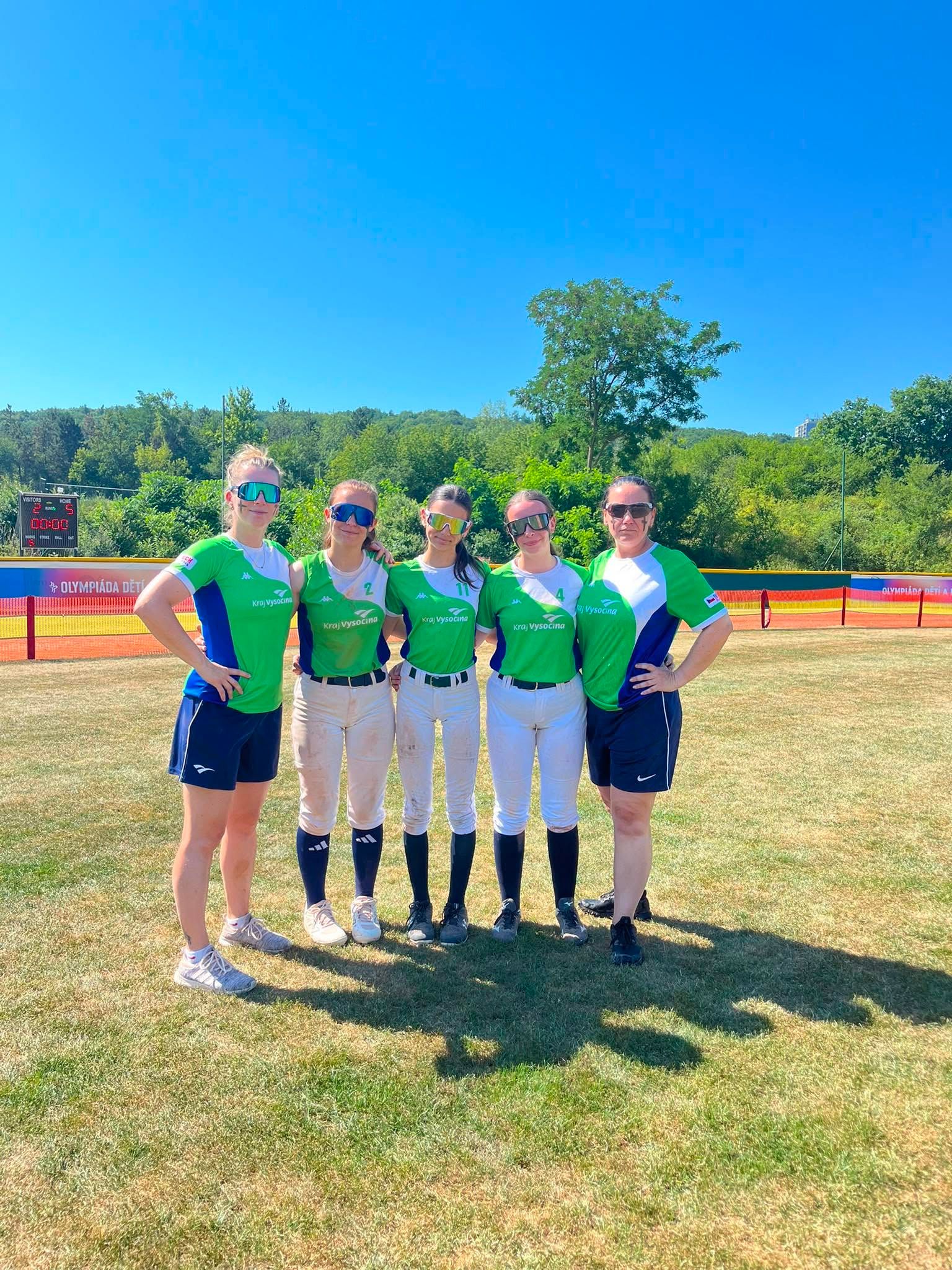 🥎 Softball: Šest hráček Hippos reprezentovalo Kraj Vysočina na Olympiádě dětí a mládeže 2026