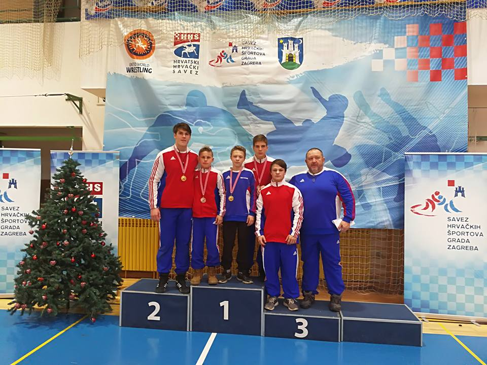 ČTYŘI CENNÉ MEDAILE ZÁPASNÍKŮ BRODSKÉ JISKRY ZE ZÁHŘEBU