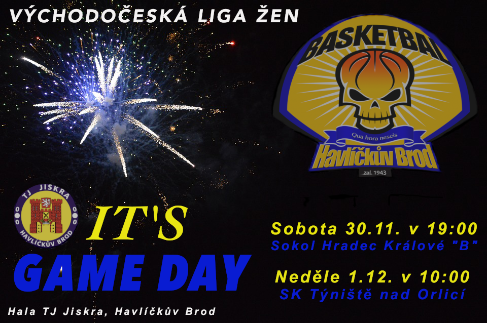 Pozvánka na víkendová utkání basketbalu žen v hale TJ Jiskra HB