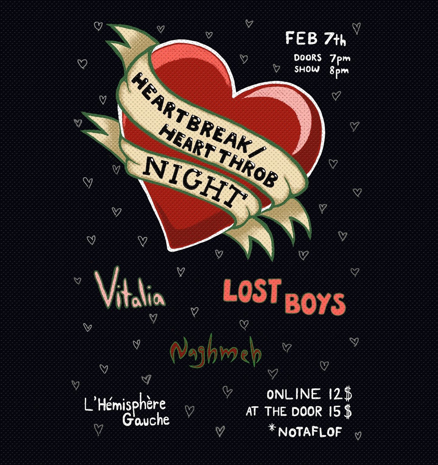 l'Hemisphere Gauche Heartbreak/Heartthrob night