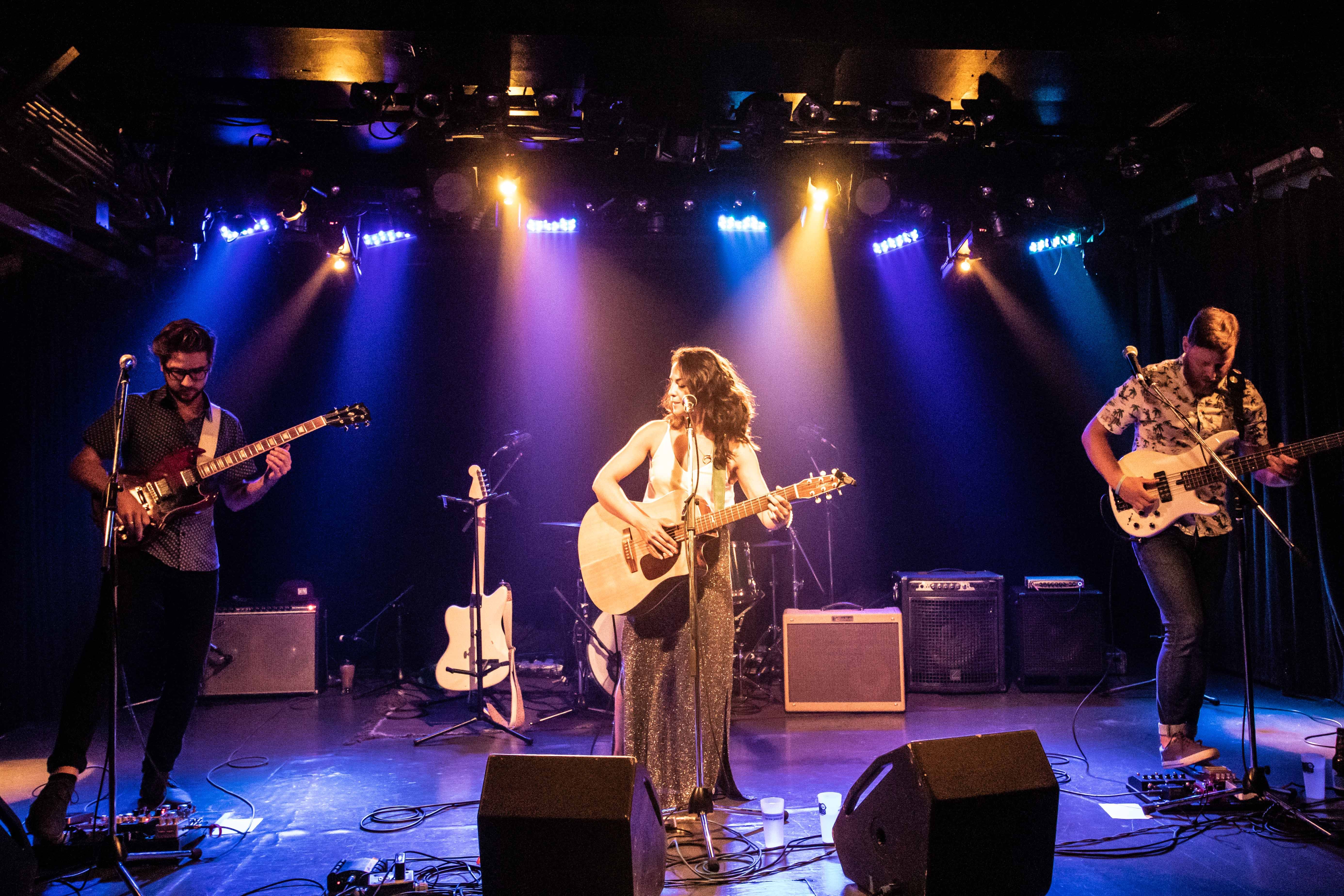 Whole band performing at Petit Campus