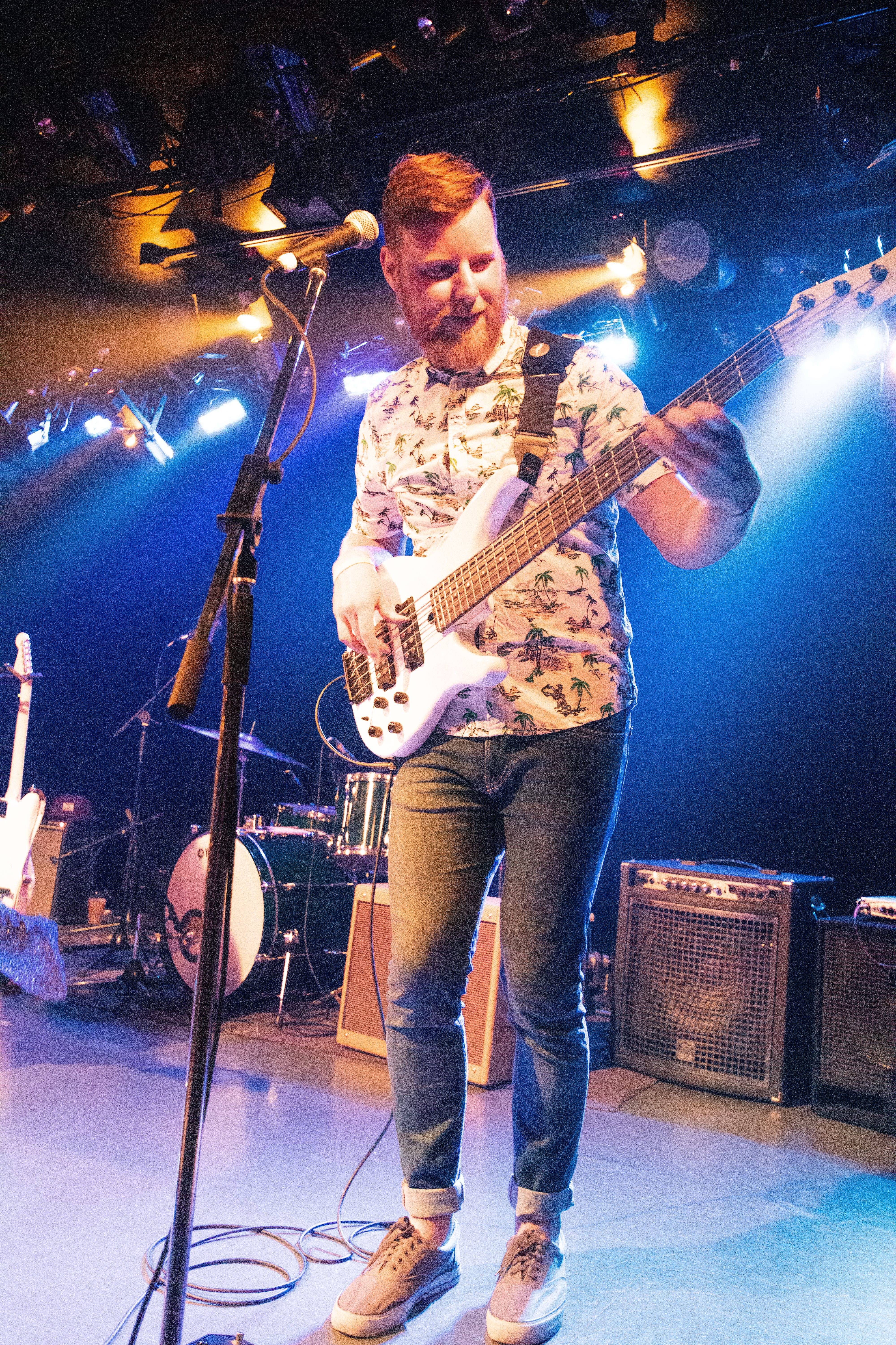 Tim Charman playing the bass