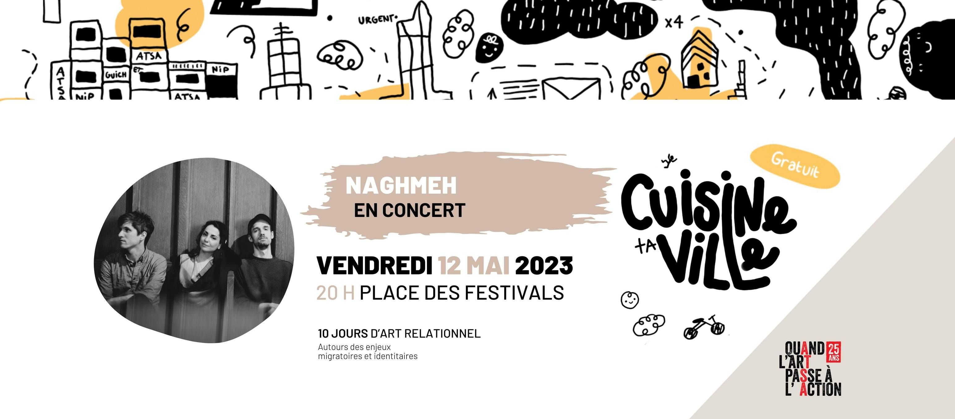 Naghmeh @ Place des Festivals - une préstation de Cuisine ta ville