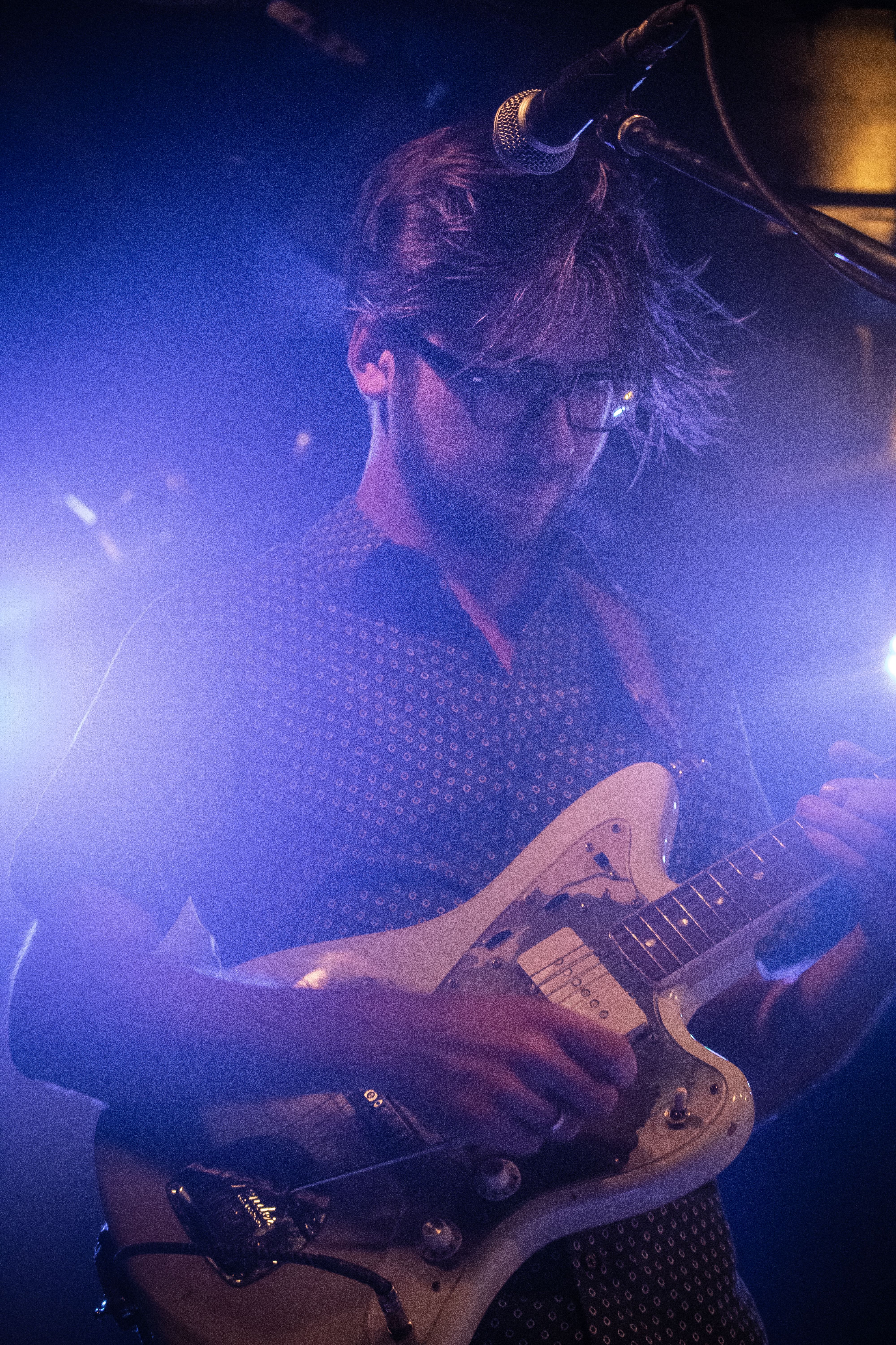 Seth playing the guitar