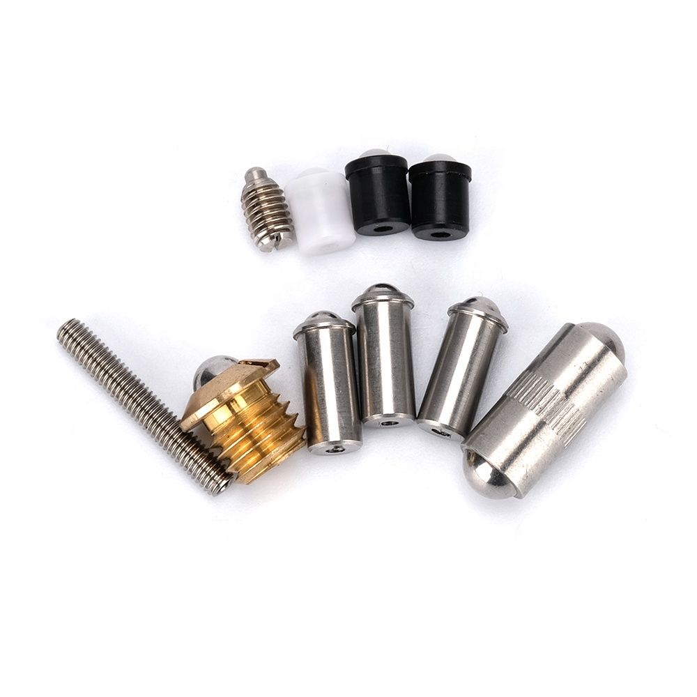 Press-Fit Spring Plunger for Assembly Alignment - smooth press-fit body