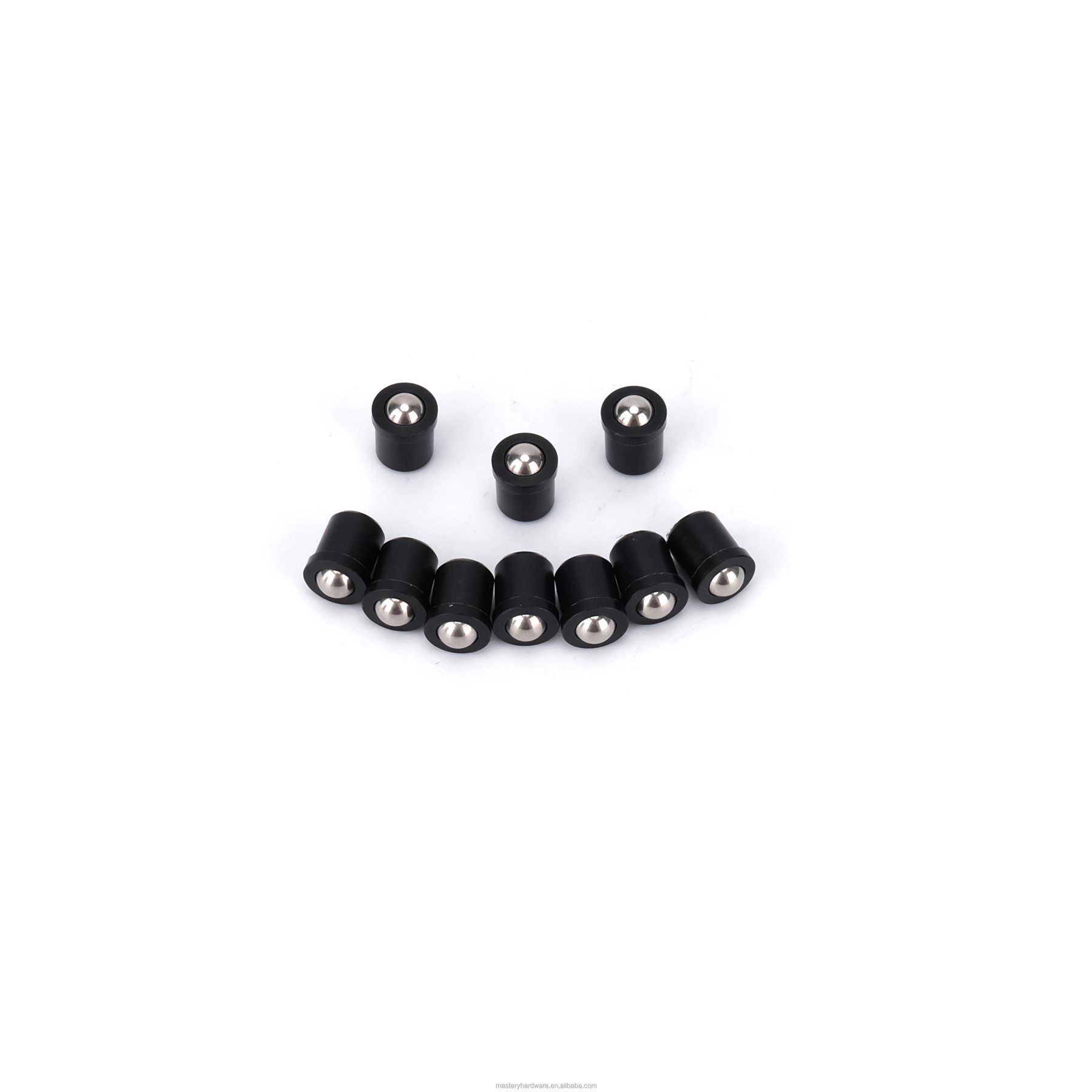 Ball Nose Spring Plunger for Guided Retention - ball nose contact point