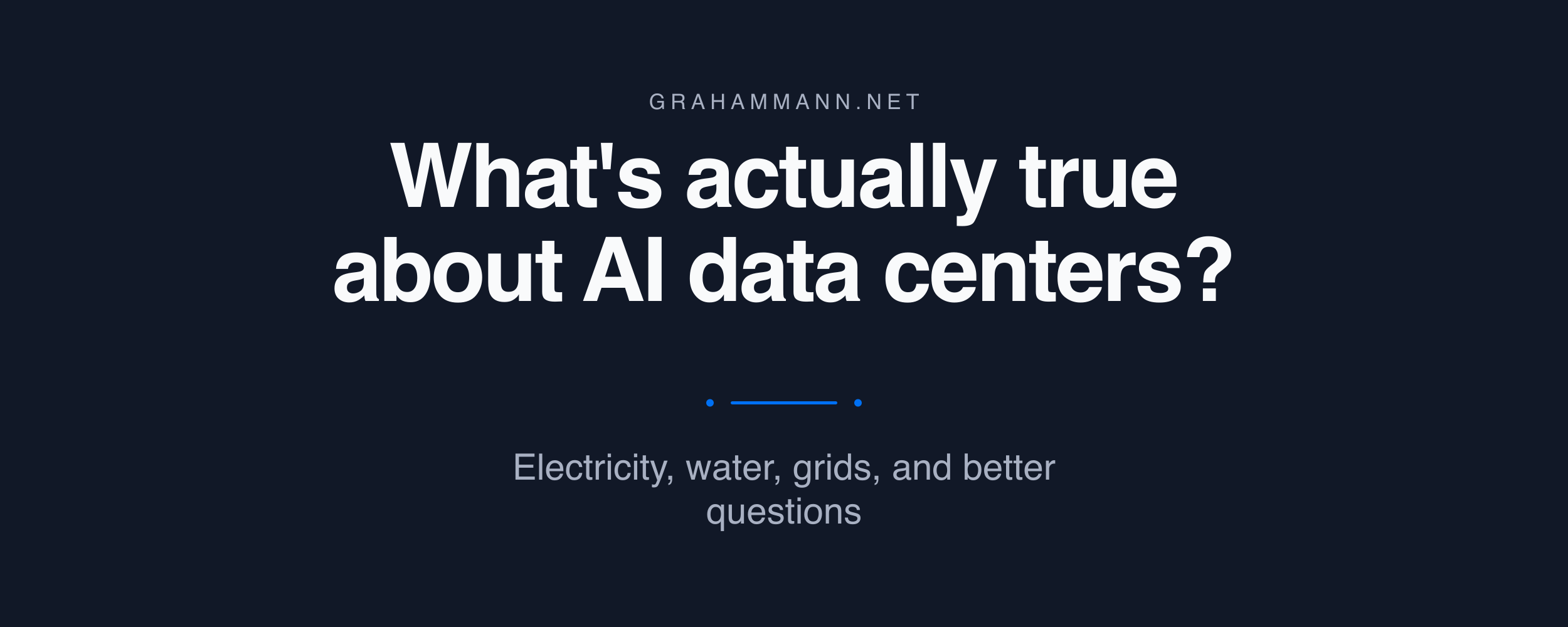 What's actually true about AI data centers?
