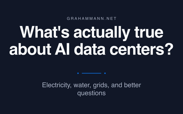 What's actually true about AI data centers?