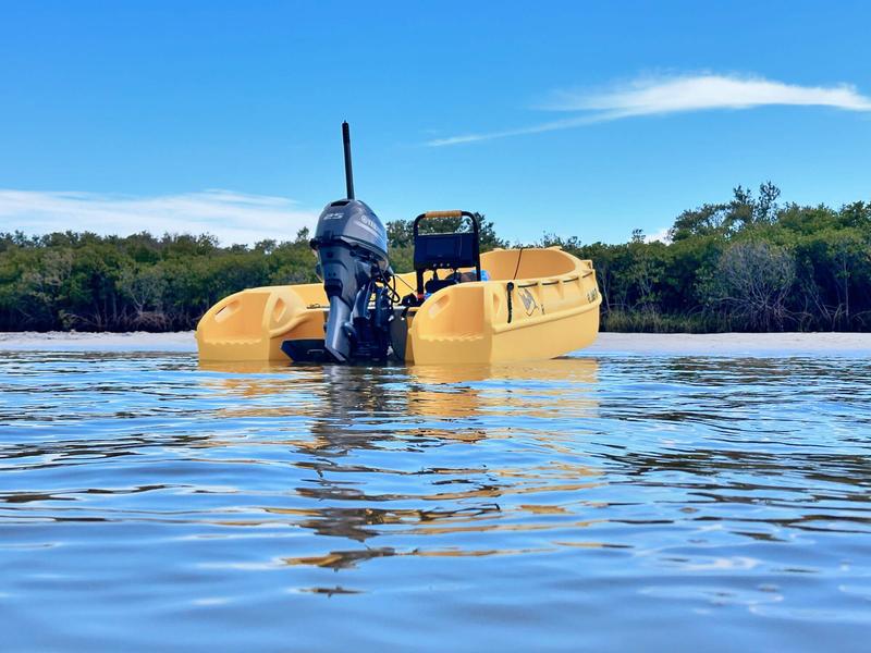 A Whaly HDPE utility boat, an example of a practical plastic boat already in market
