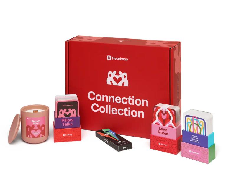 The full Headway Connection Collection box and contents