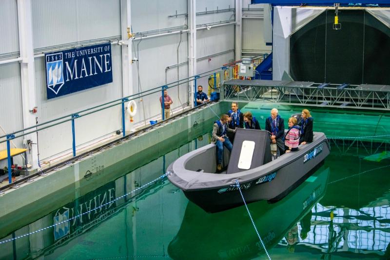 3Dirigo, the 25-foot 3D printed boat from the University of Maine Advanced Structures and Composites Center