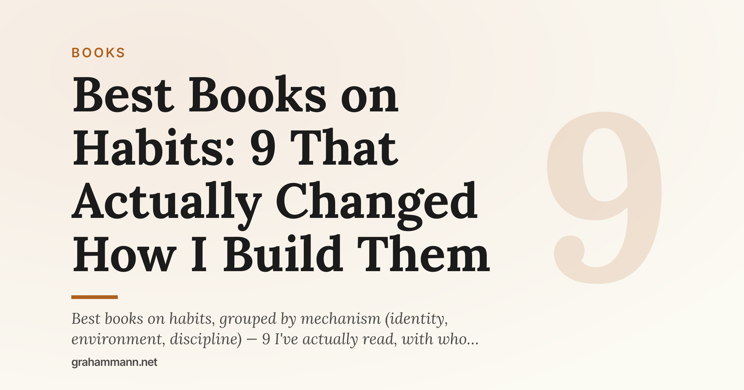 Best Books on Habits: 9 That Actually Changed How I Build Them