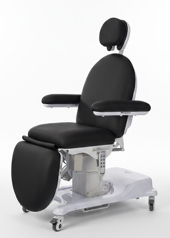 Sillón cirugía capilar eDynamics Pro con 4 motores y múltiples posiciones