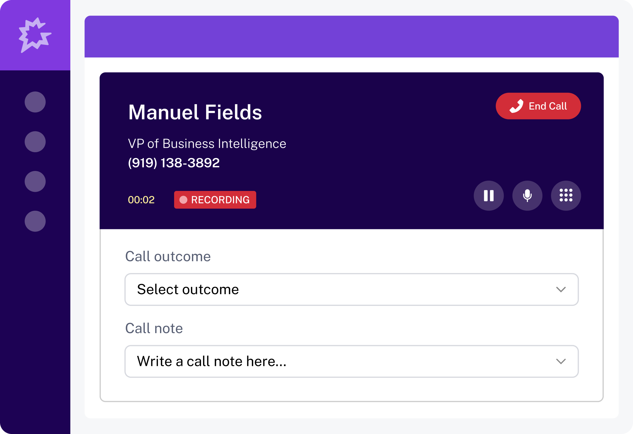 Call recording software