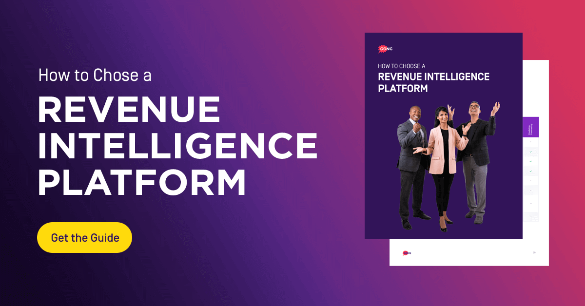 How to choose a revenue intelligence platform