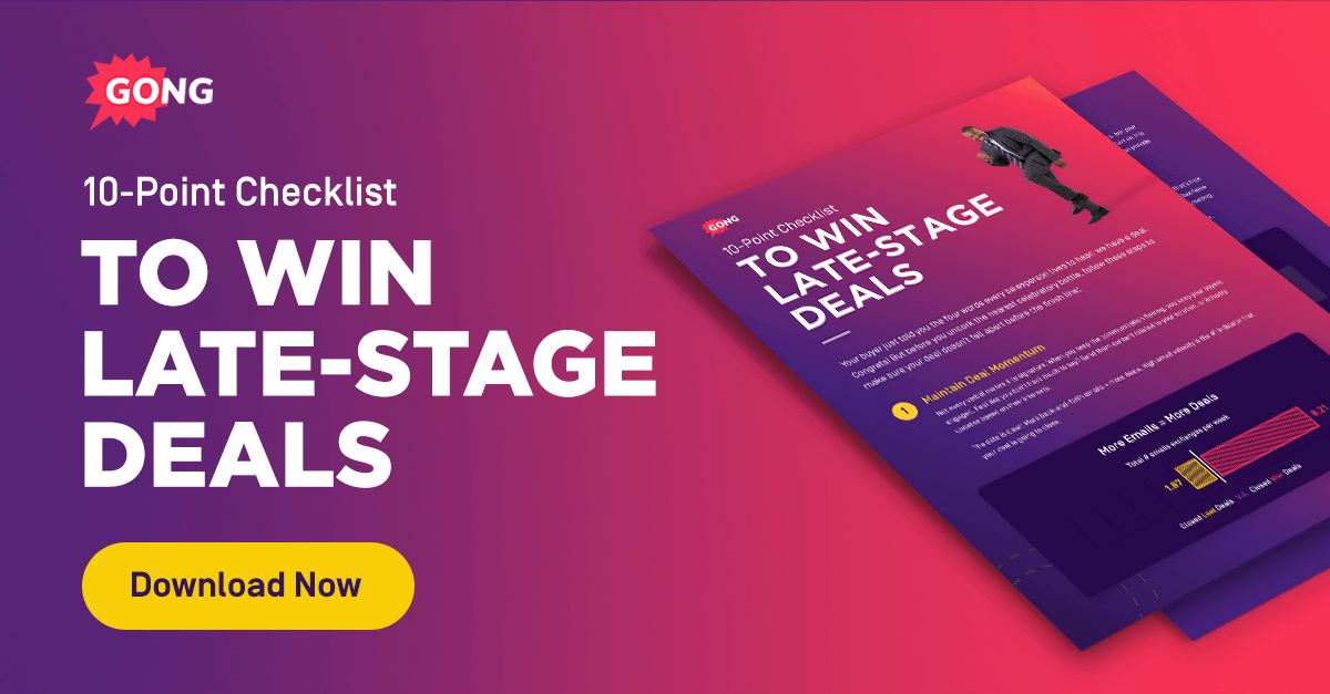 10-Point checklist to win late-stage deals
