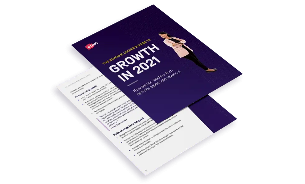 The revenue leader’s guide to growth in 2021