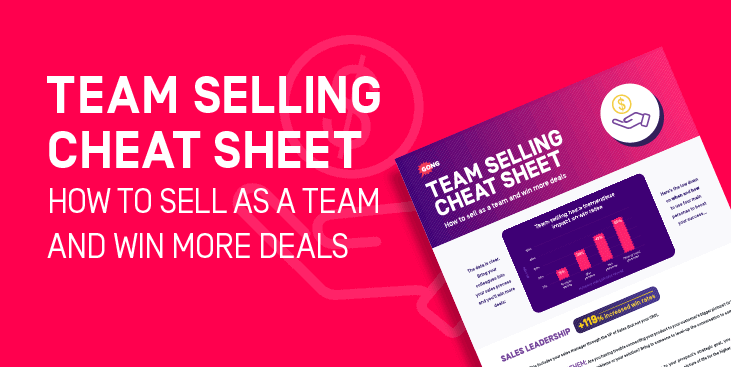 The team selling cheat sheet