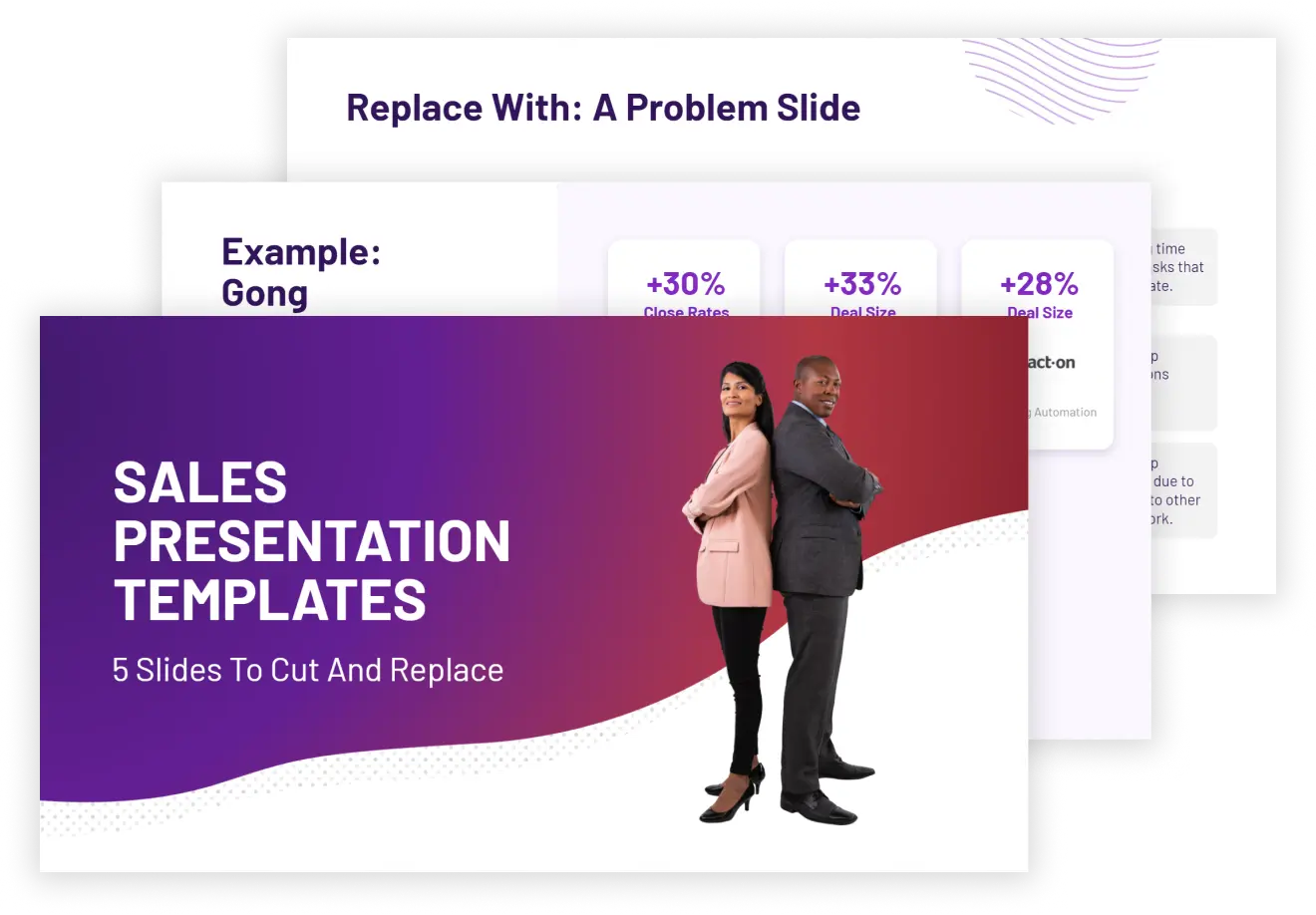 Sales Presentation Template: 5 Slides To Cut And Replace (PowerPoint)