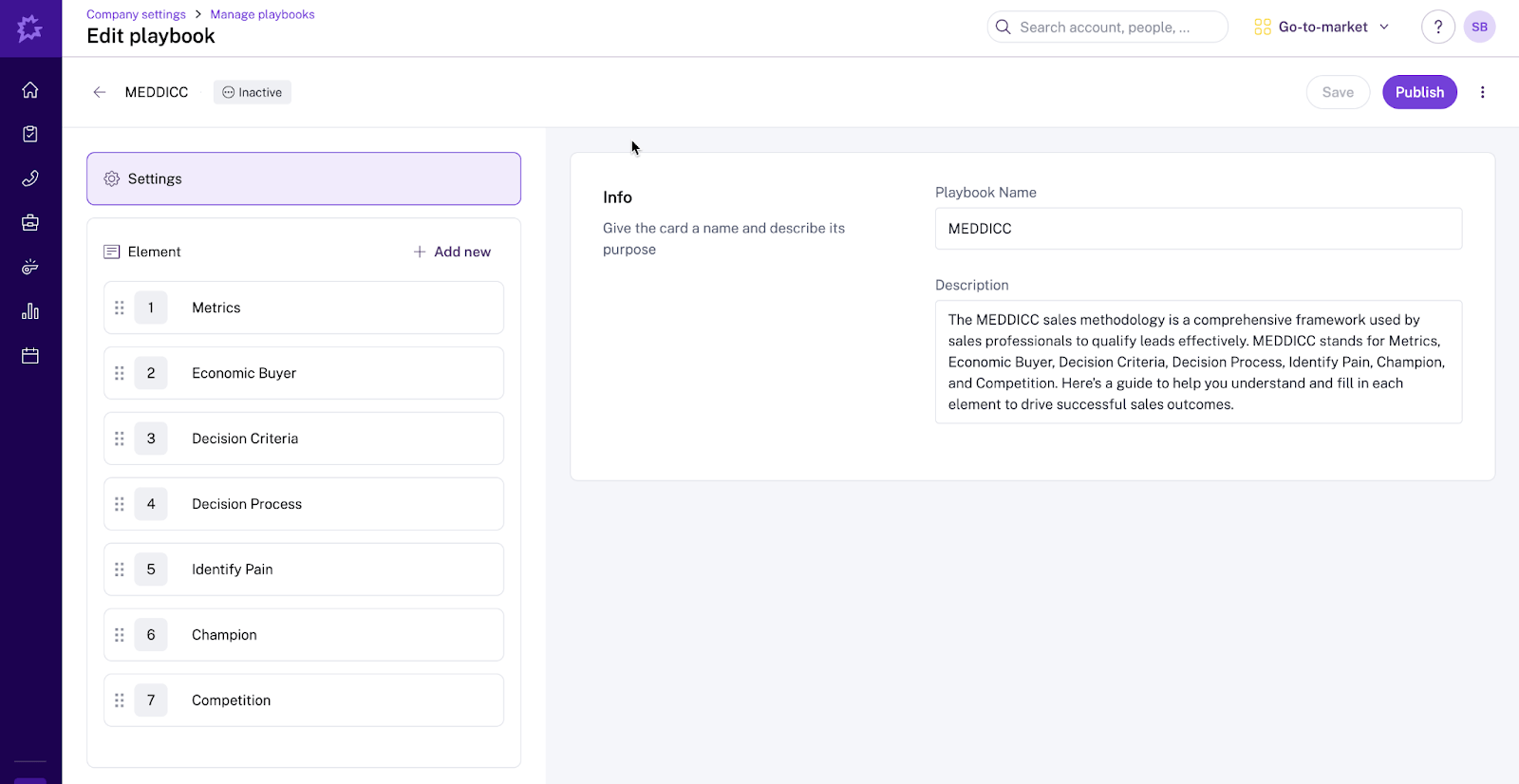 Gong AI-powered playbooks