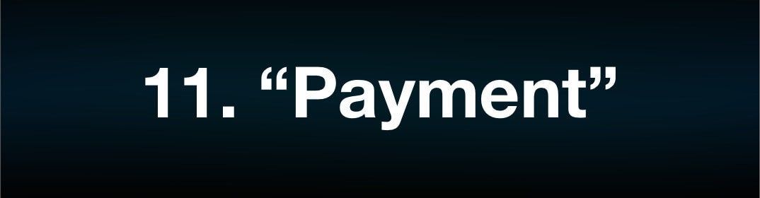 Worst Words 11 Payment