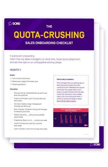 The Quota-Crushing Sales Onboarding Checklist