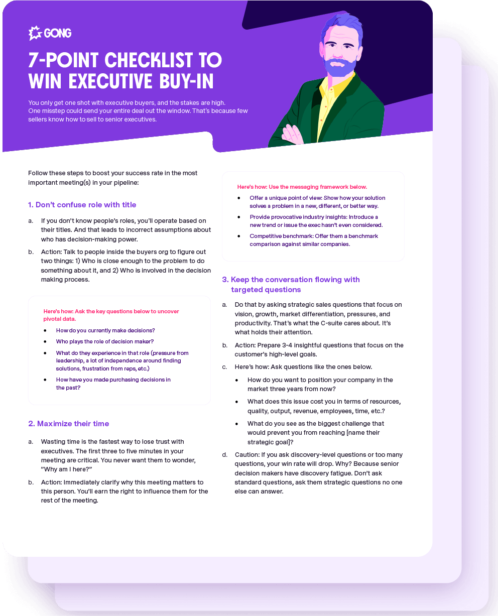 7-Point checklist to win executive buy-in