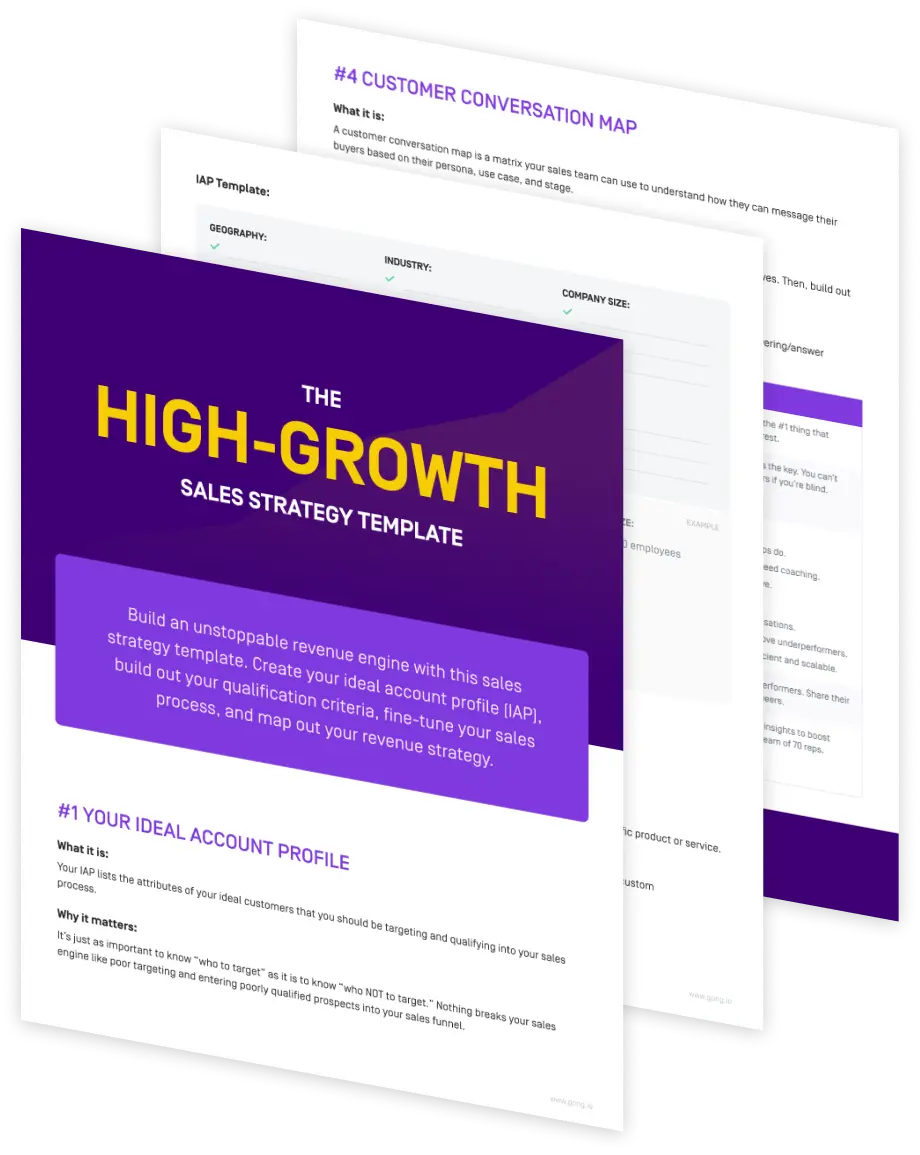 The high-growth sales strategy template